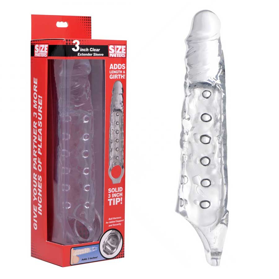 3 Inch Clear Extender Sleeve by Size Matters、mySite、bottomscart