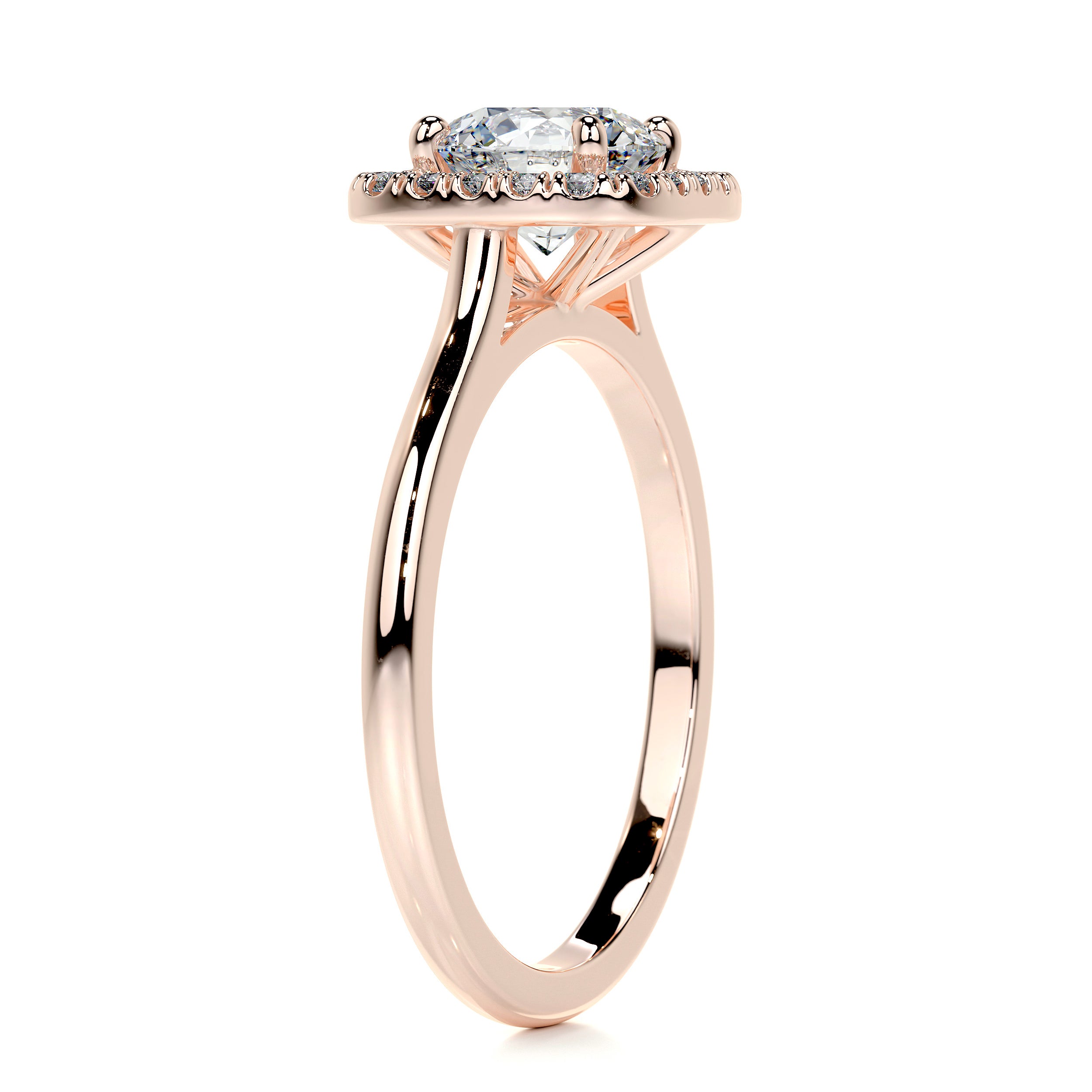 Claudine Diamond Engagement Ring -14K Rose Gold、mySite、hinf8tx79
