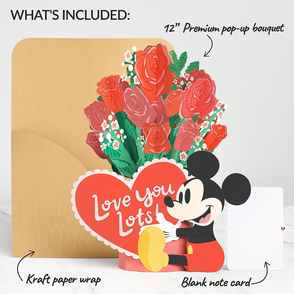 Disney's Mickey Mouse Love You Lots Flower Buds Bouquet、mySite、solidvoid