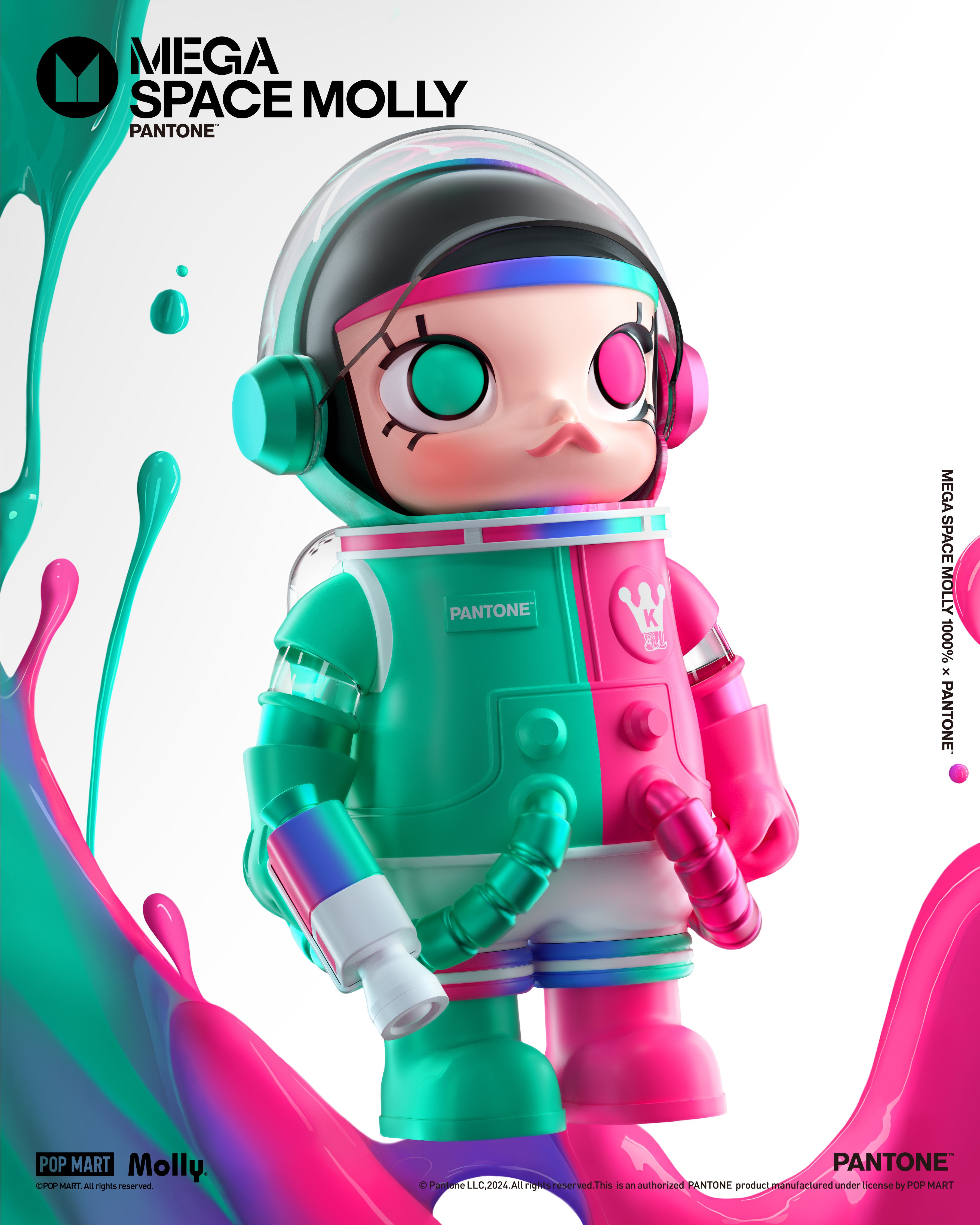  POP MART MEGA SPACE MOLLY 1000% PANTONE、mySite、greenlandpopulation