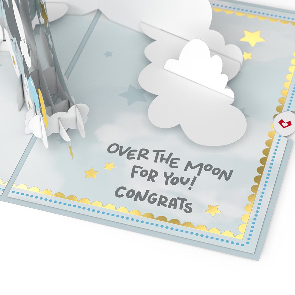 Disney's Mickey Mouse Over the Moon Baby Pop-Up Card、mySite、solidvoid