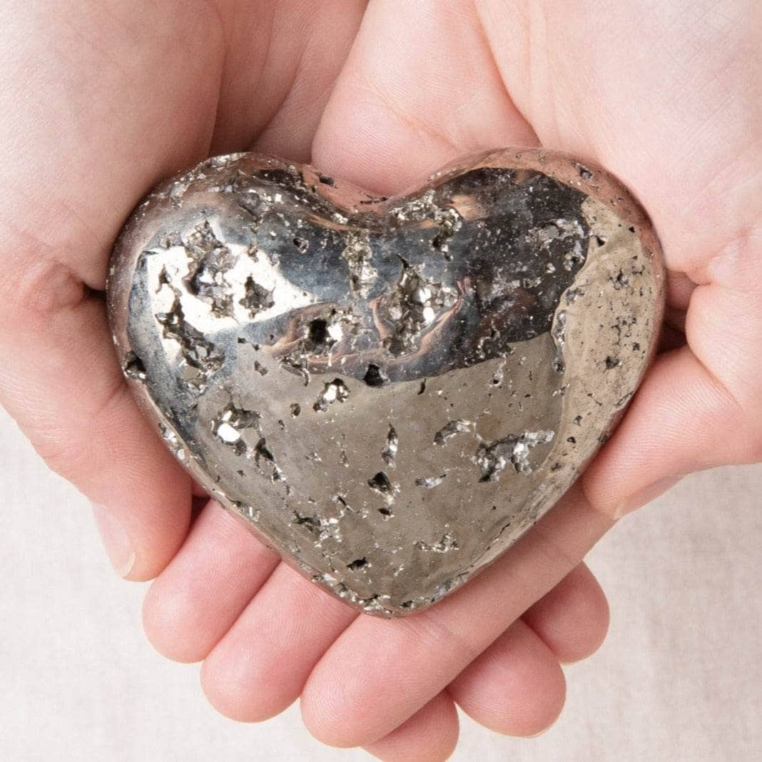 Natural Pyrite Heart - AAA Premium Quality、mySite、hinf8tx79