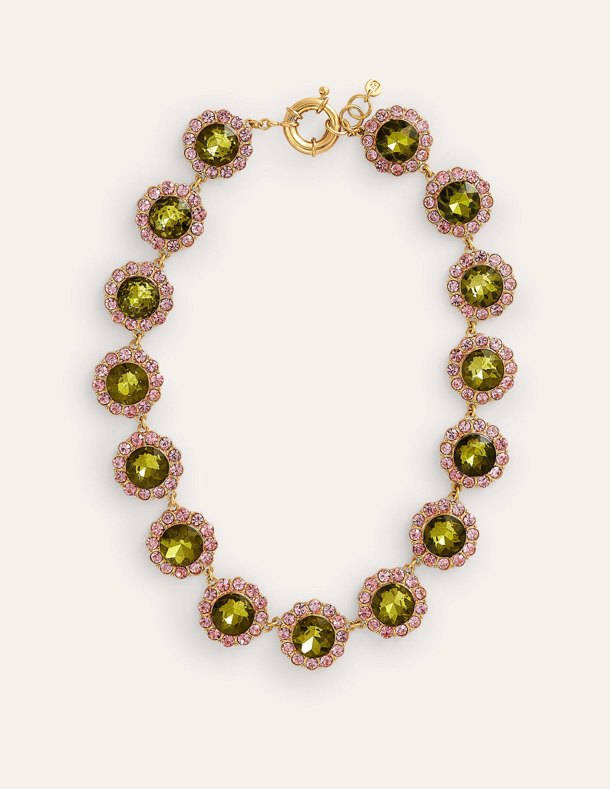  Embellished Flower Necklace-Green、mySite、ashleygrahame