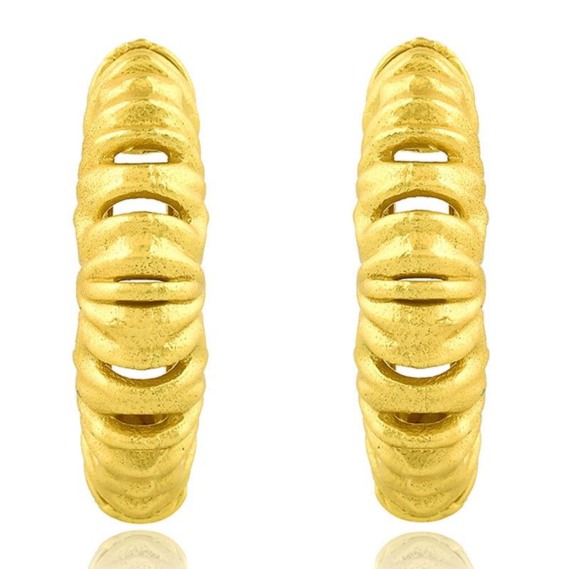 Squiggle Hoop Earrings | 14K Gold Plated、mySite、camillekostekn