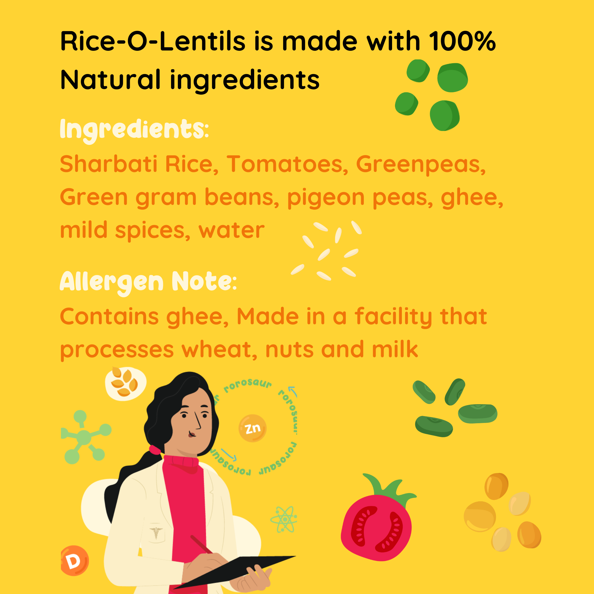 Baby Food | Kids Healthy Snacks | Rice Lentils Puree | 100 g、mySite、camillekostekn