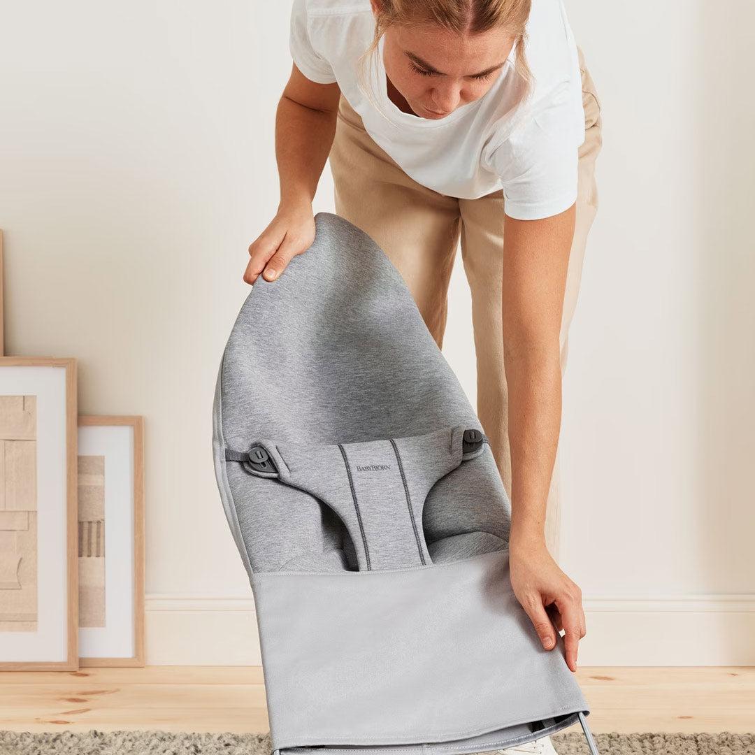 BabyBjörn 3D Jersey Fabric Seat for Bouncer - Light Grey、mySite、merchandisen