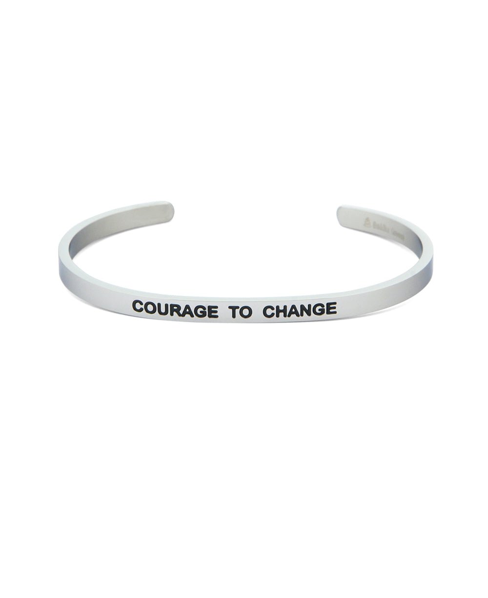 Courage to Change Inspirational Cuff Bracelet、mySite、topwebapps
