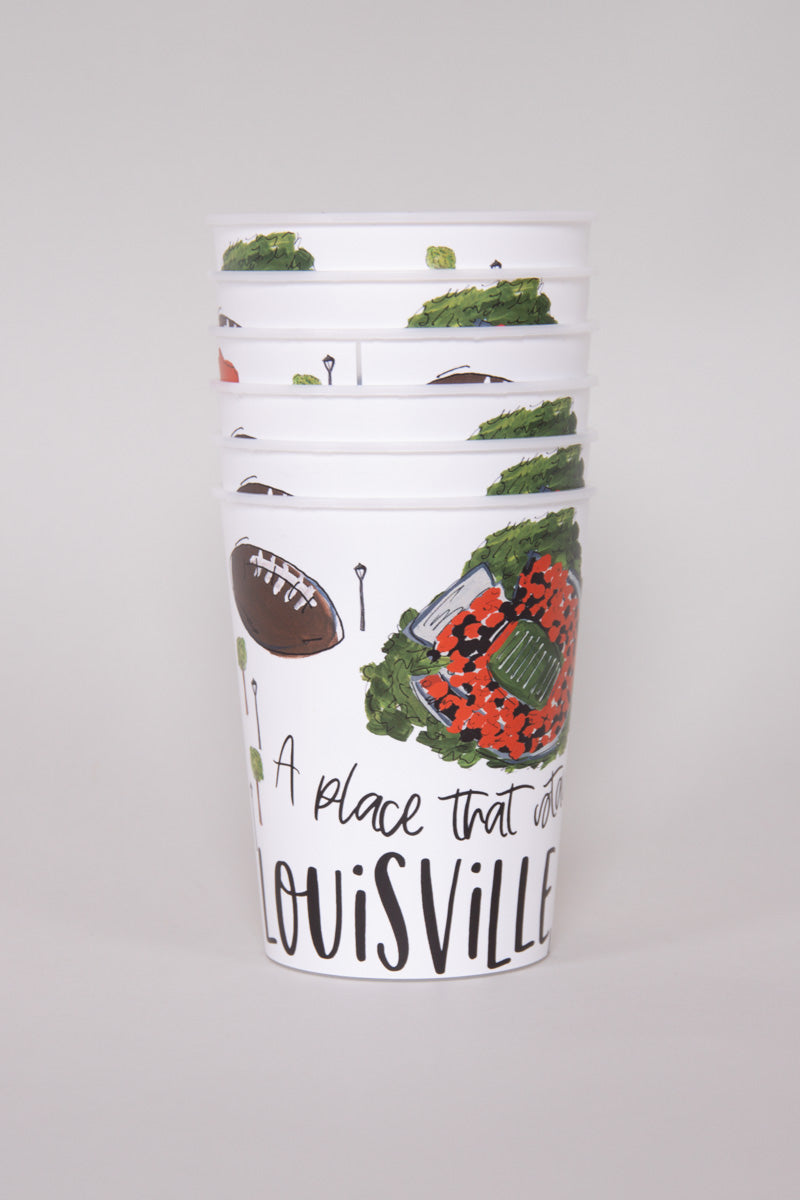 Louisville Reusable Cups-Set of 6、mySite、hinf8tx79