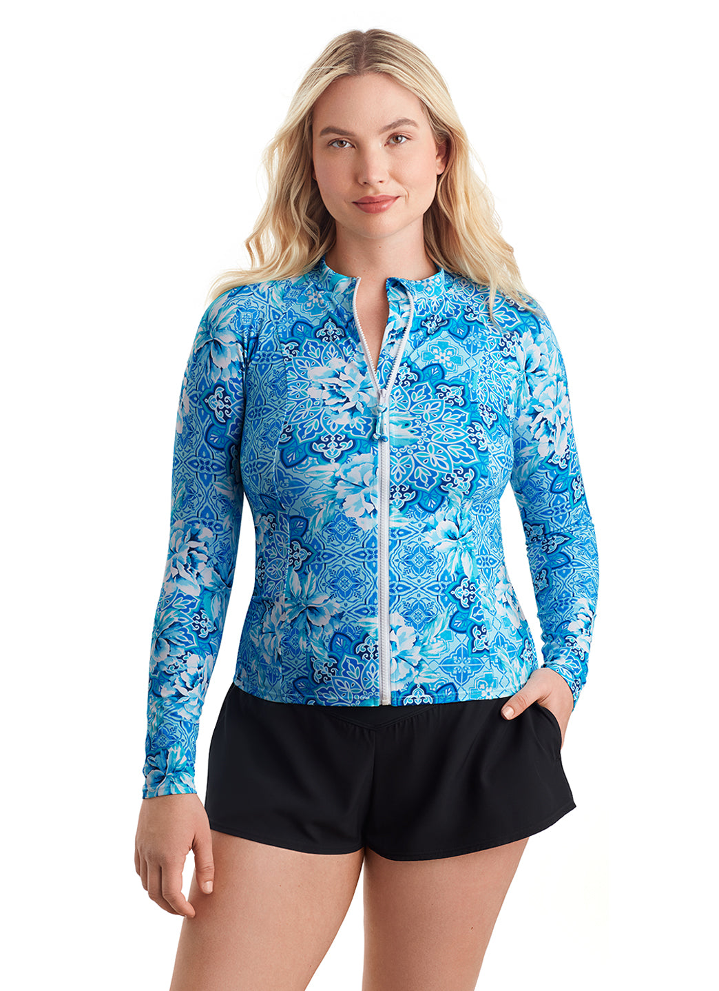 Shape Solver SPORT Women's Barcelona Blues Sunshirt、mySite、noshort
