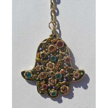 Michal Golan Black Hamsa Hand Keychain、mySite、topwebapps