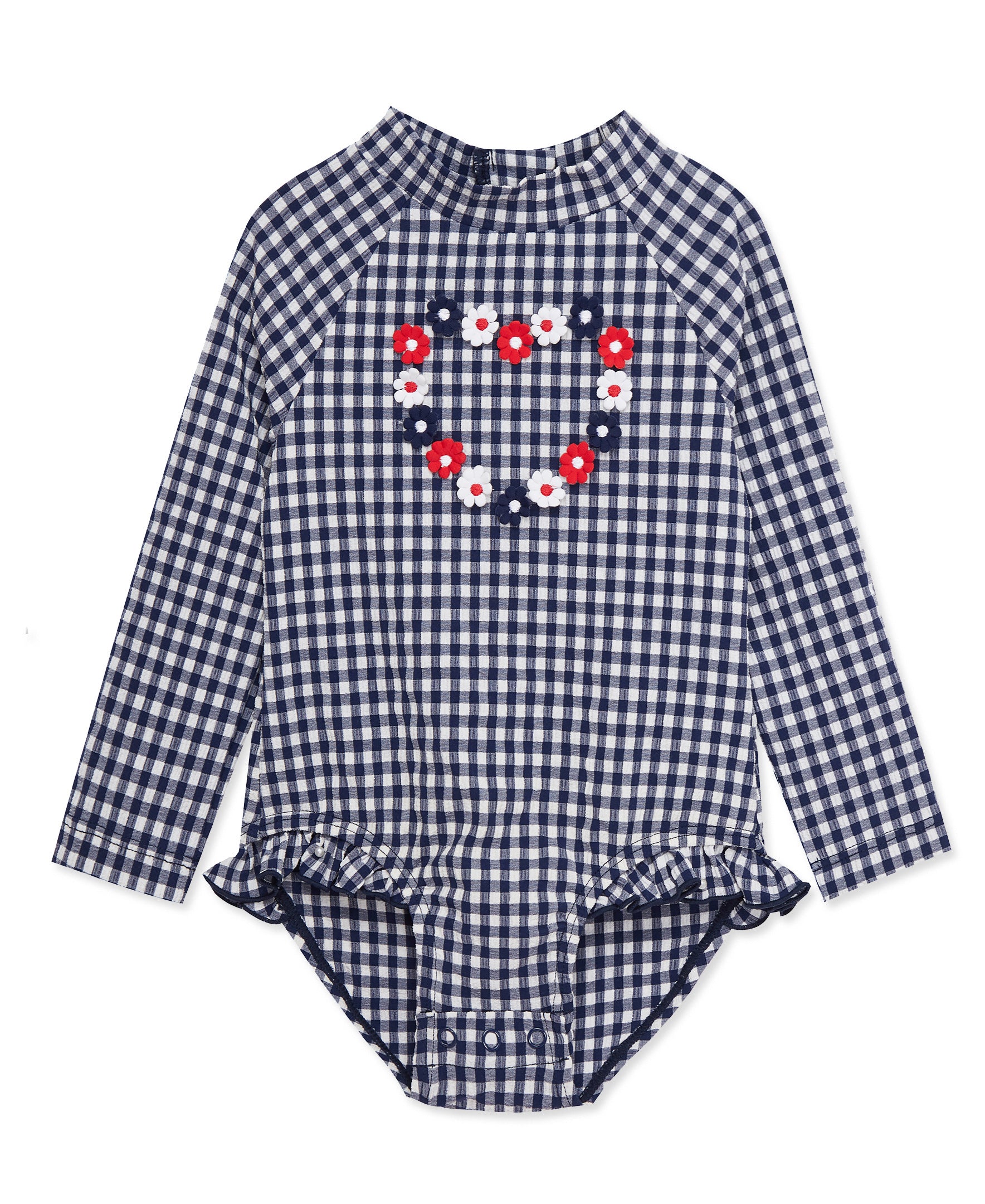  Gingham 1-Piece Rashguard Swimsuit (2T-4T)、mySite、layawaytickets