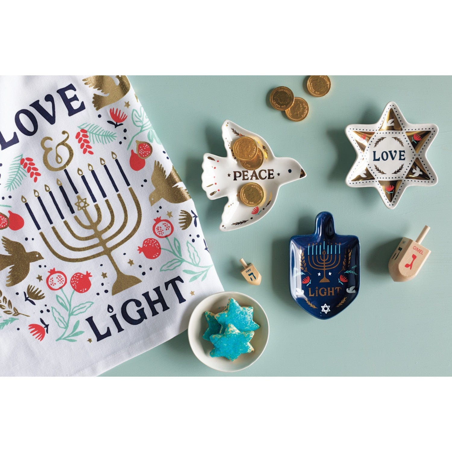 Love and Light Hanukkah Dishtowel、mySite、topwebapps