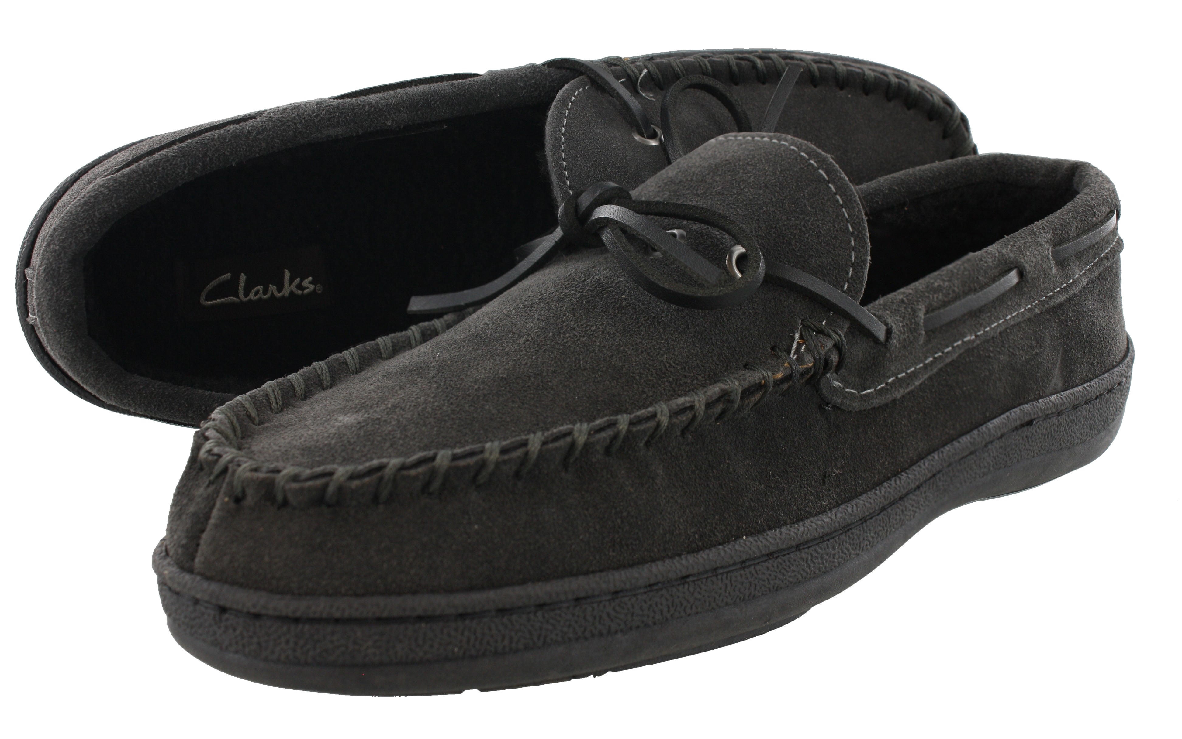 Clarks Men Warm Cozy Slip On Moccasin Winter Slippers Rudy、mySite、dreamappss