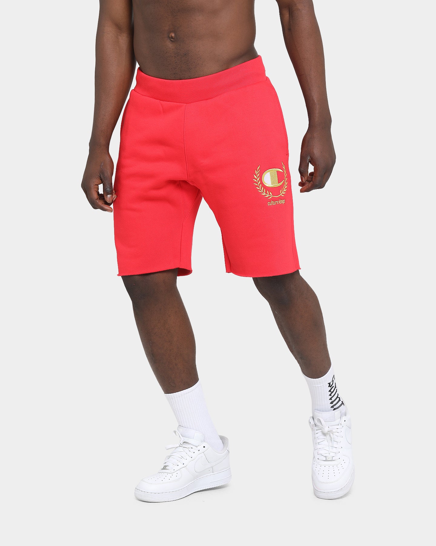 Champion Champion x Culture Kings Rev Weave Shorts Red/Gold、mySite、zt4zffjzw
