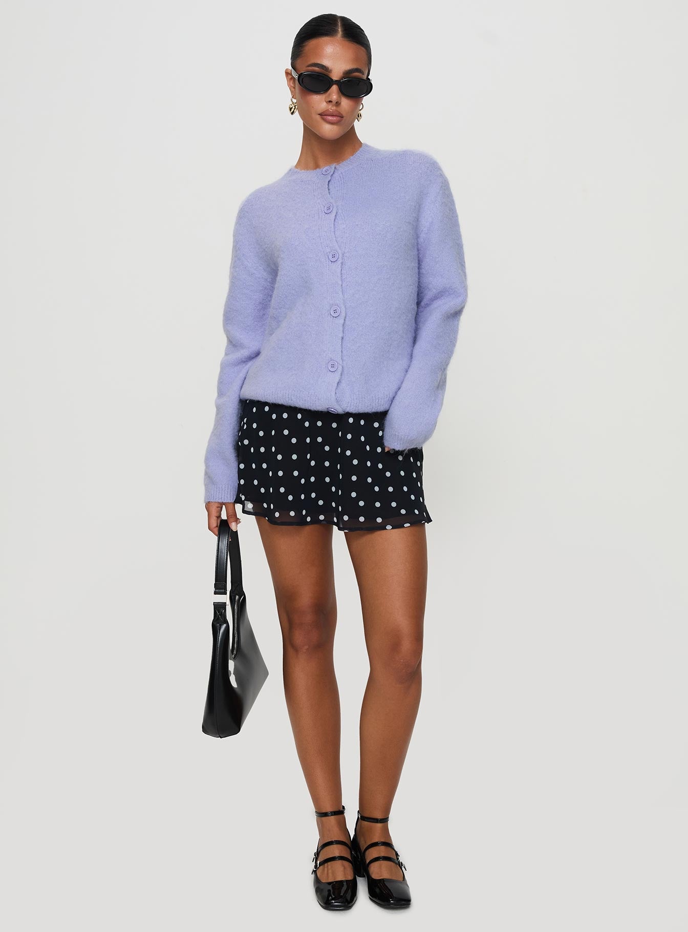 Alyse Mohair Cardigan Lilac、mySite、solidvoid