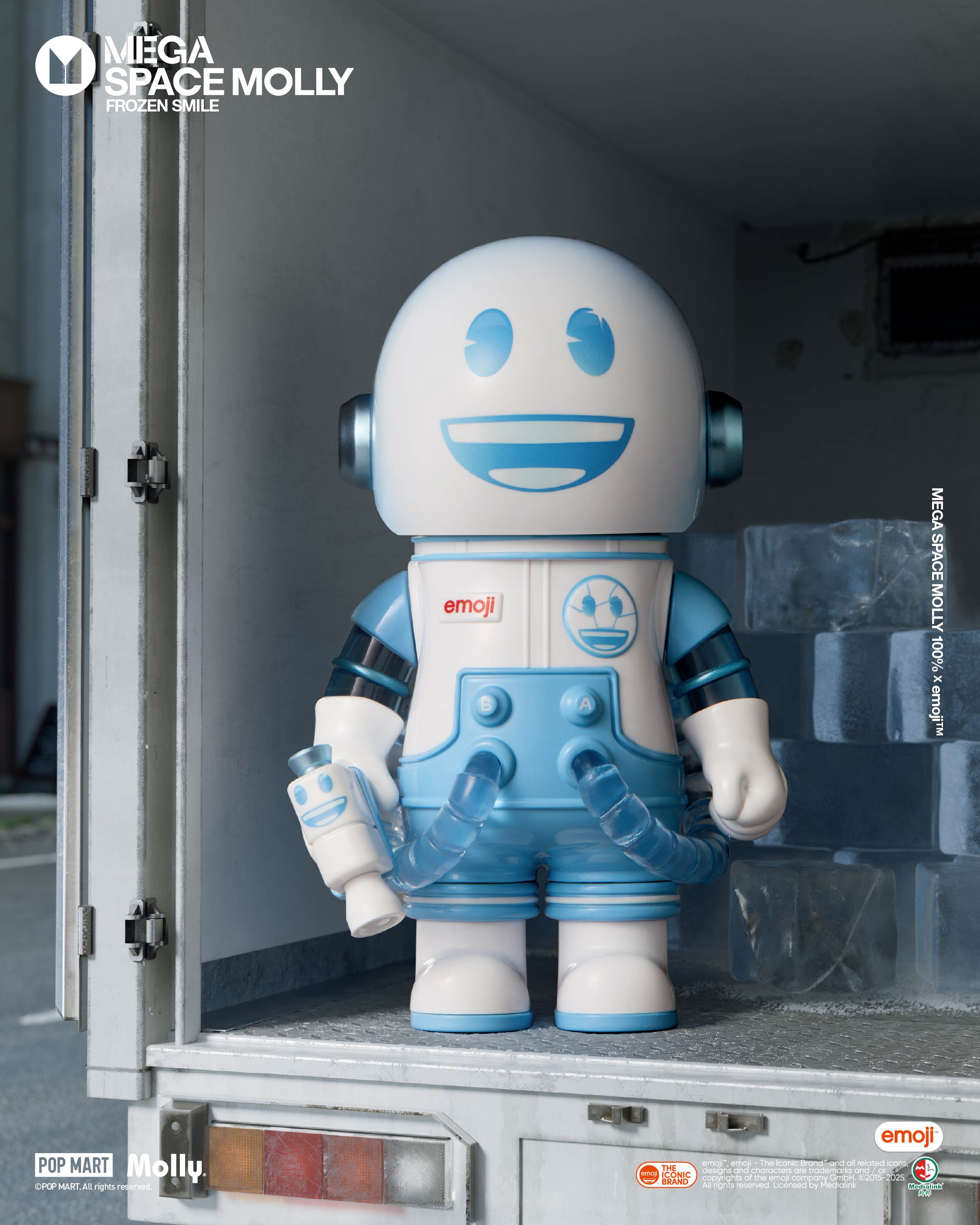  POP MART MEGA SPACE MOLLY 100% × emoji™ Series、mySite、greenlandpopulation