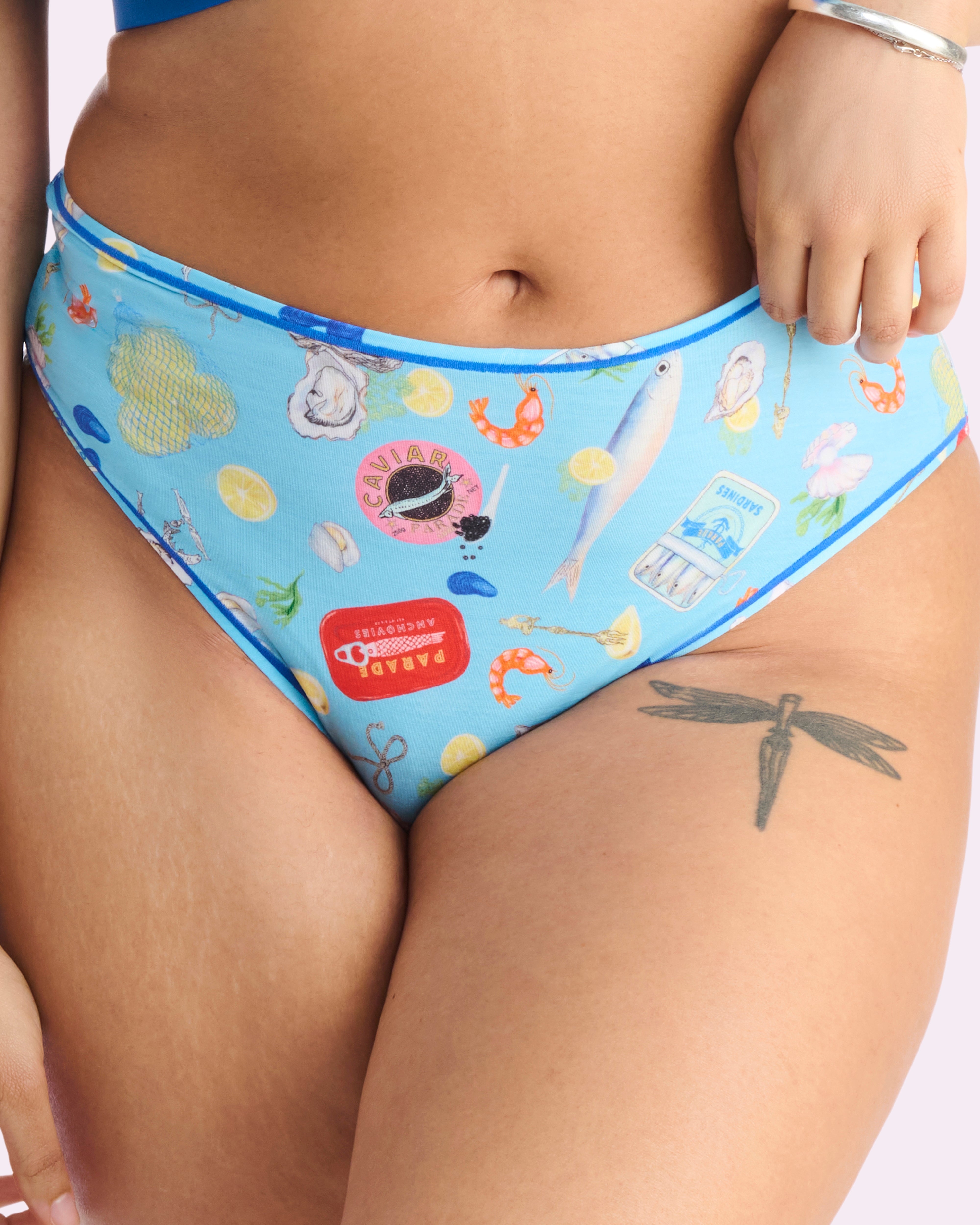 Vintage High Rise Brief | New:Cotton (Seaside Paradise)、mySite、bengalsvssteelers