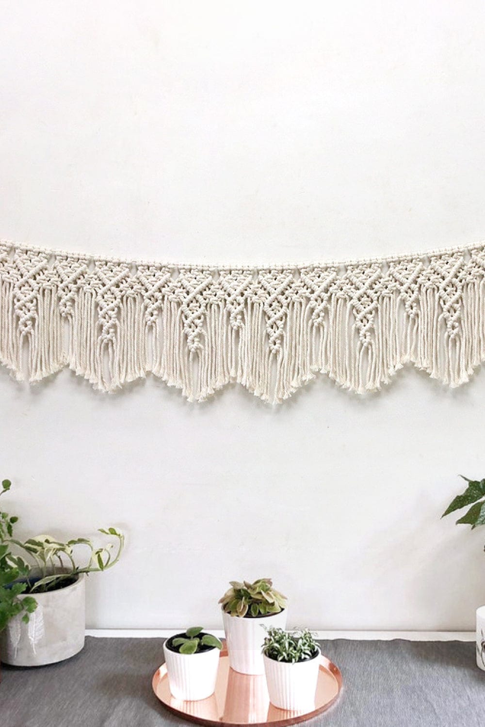 Macrame Fringe Wall Hanging Decor、mySite、g9winljtr