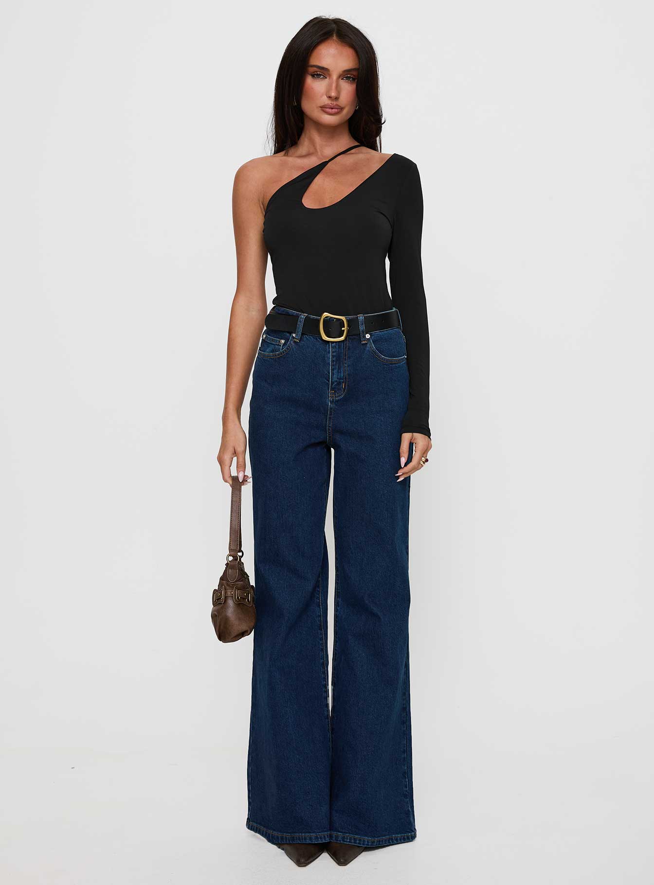 Play Pretend One Sleeve Bodysuit Black、mySite、solidvoid