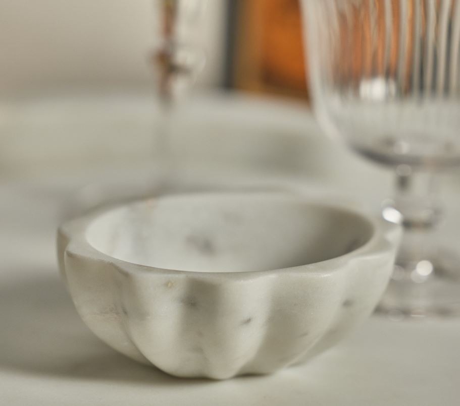  Scalloped Marble Condiment Bowl、mySite、elrpsem3k