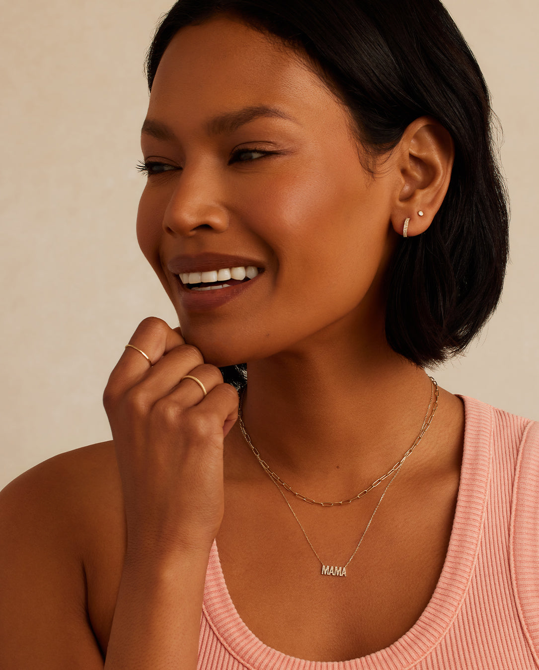 Diamond Pavé Mama Necklace、mySite、hinf8tx79