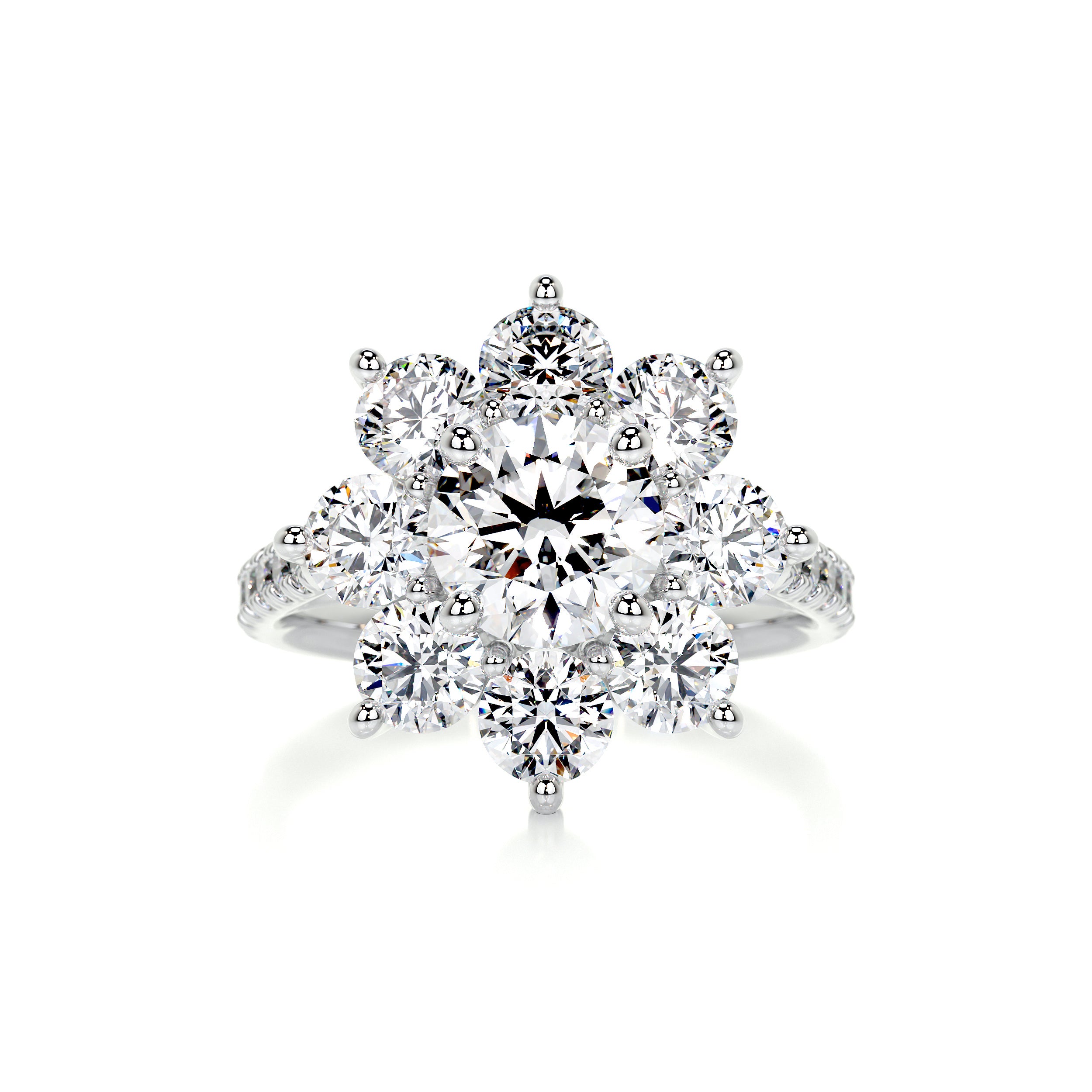 La Fleur Diamond Engagement Ring -Platinum、mySite、hinf8tx79