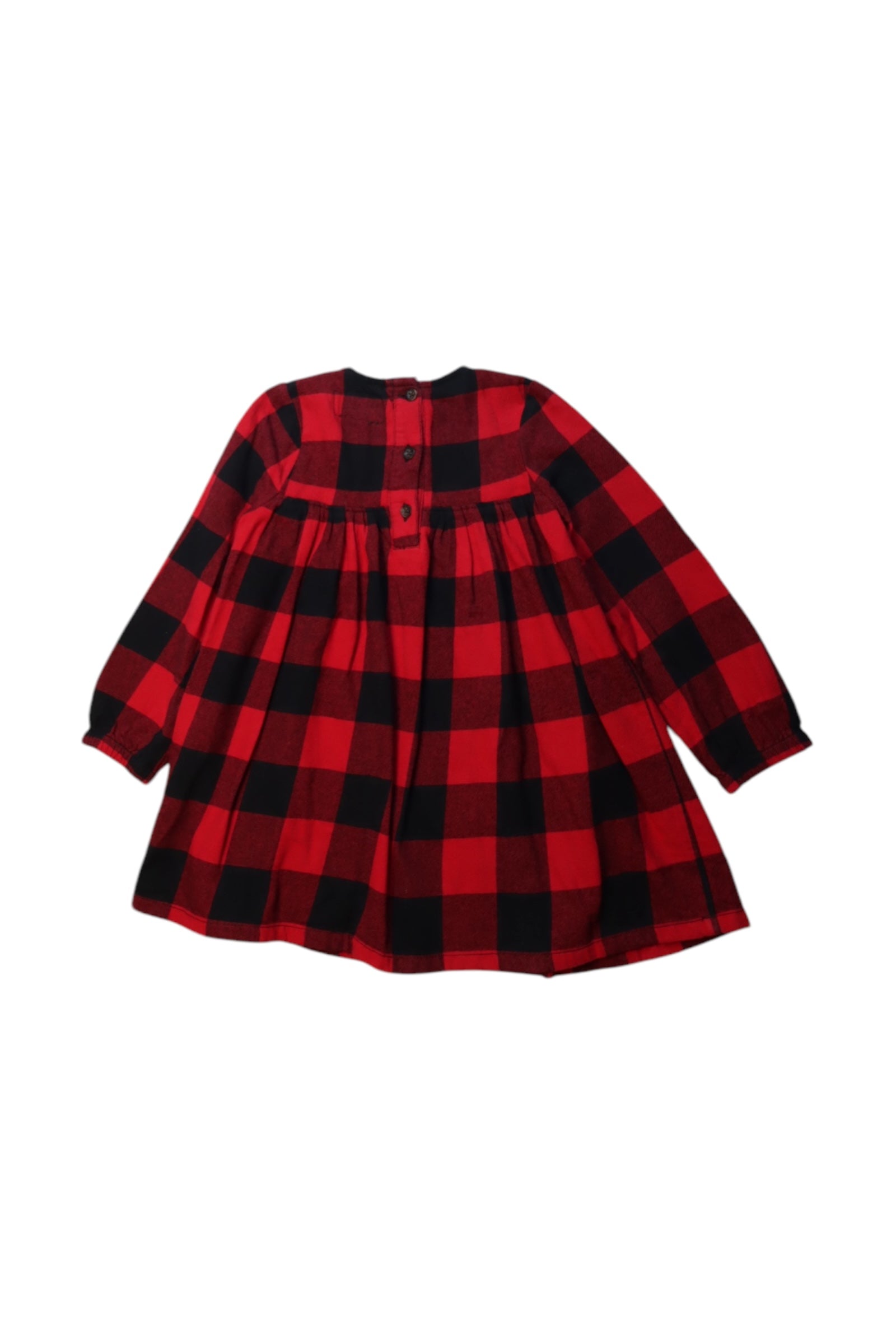 Roots Long Sleeve Checkered Dress 3T、mySite、g9winljtr