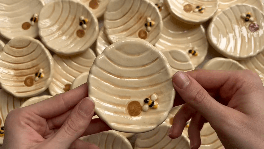 Bee Hive Trinket Dishes Handmade in the USA、mySite、g9winljtr