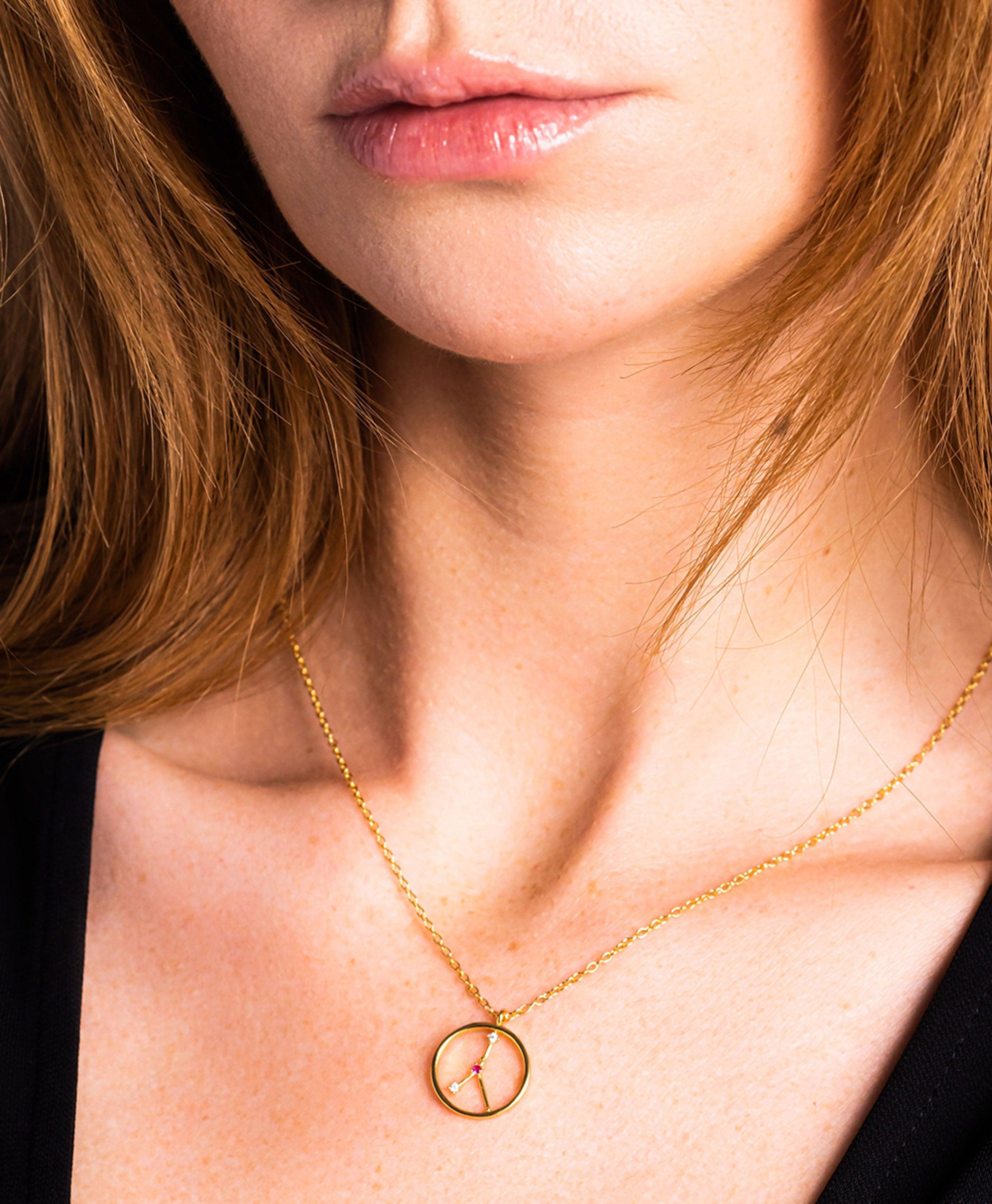 Zodiac Necklace Cancer 18ct Gold Plated