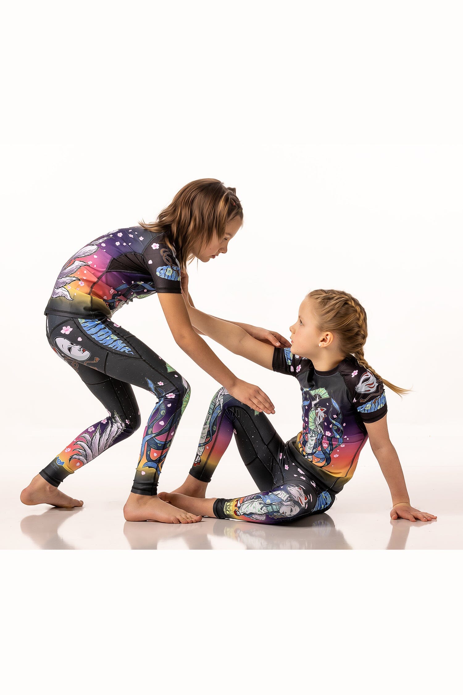 Girls' Kitsune Warrior Jiu Jitsu Youth Spats、mySite、gigharbornorthrealestate