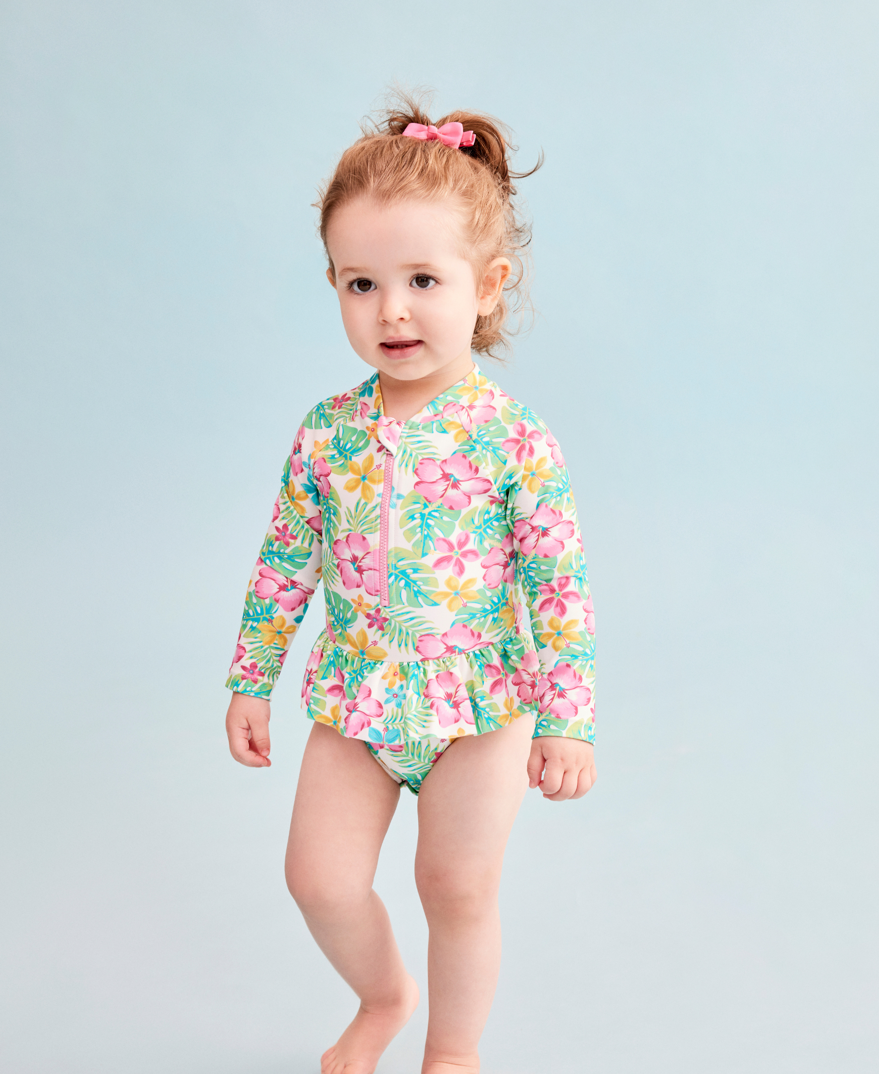  Tropical 1-Piece Rashguard Swimsuit (2T-4T)、mySite、layawaytickets