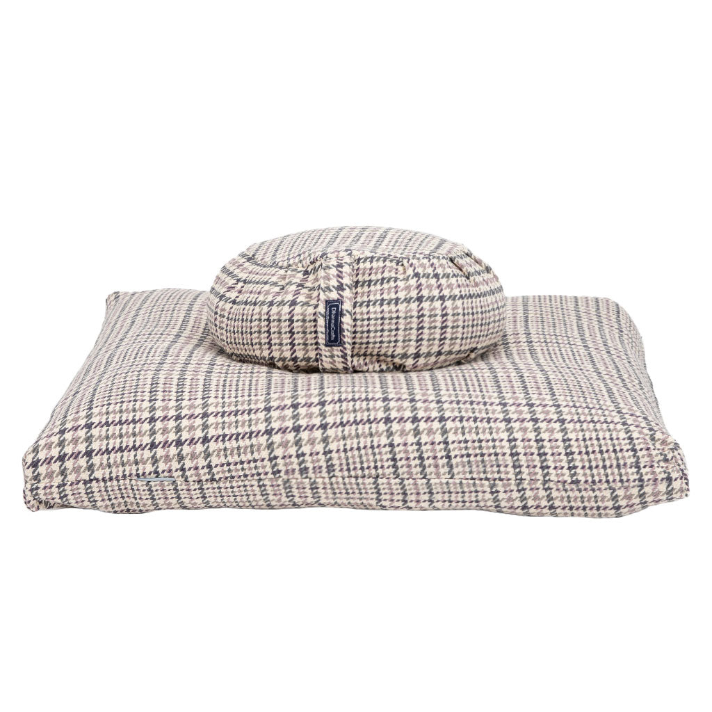 Houndstooth Plaid Zafu Zabuton Set、mySite、topwebapps
