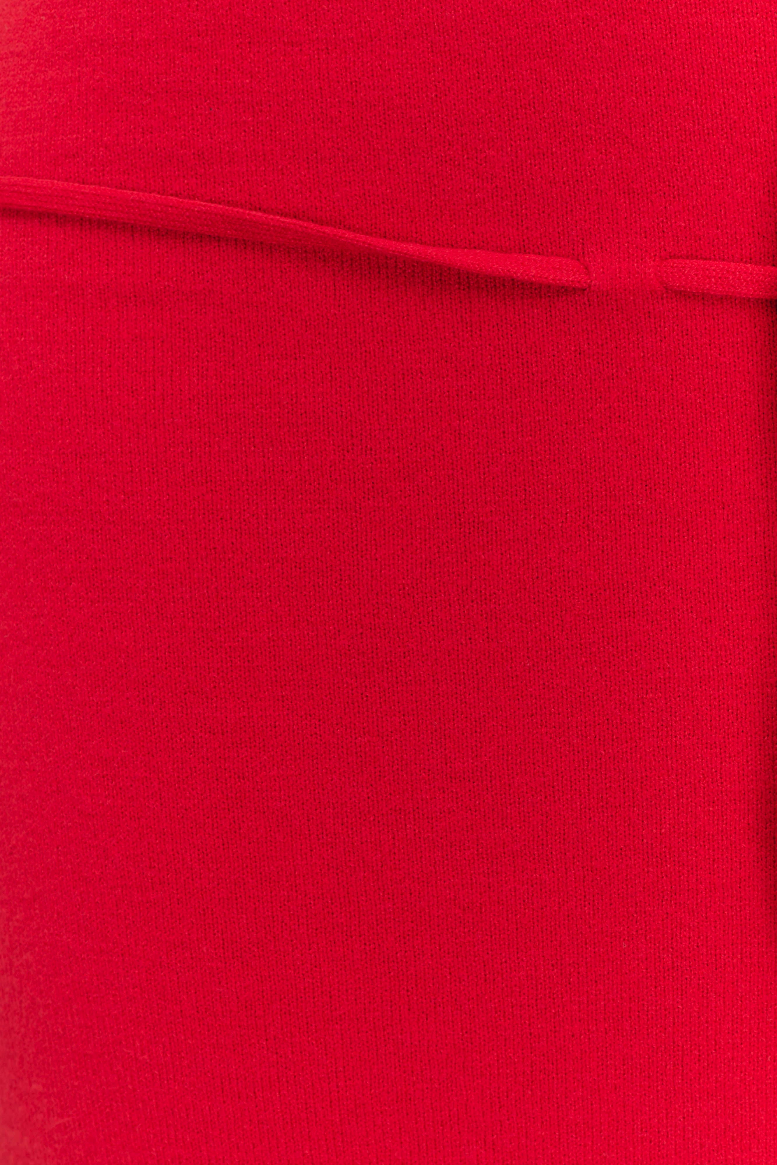 Polly Off Shoulder Long Sleeve Knit Top - Red、mySite、solidvoid