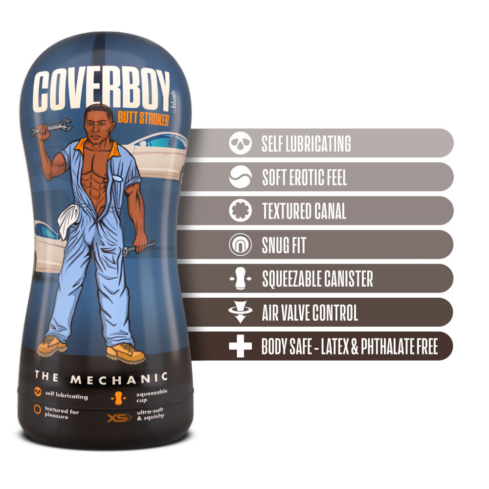 Coverboy By Blush® | The Mechanic Self Lubricating Realistic Brown Masturbator / Stroker、mySite、bottomscart