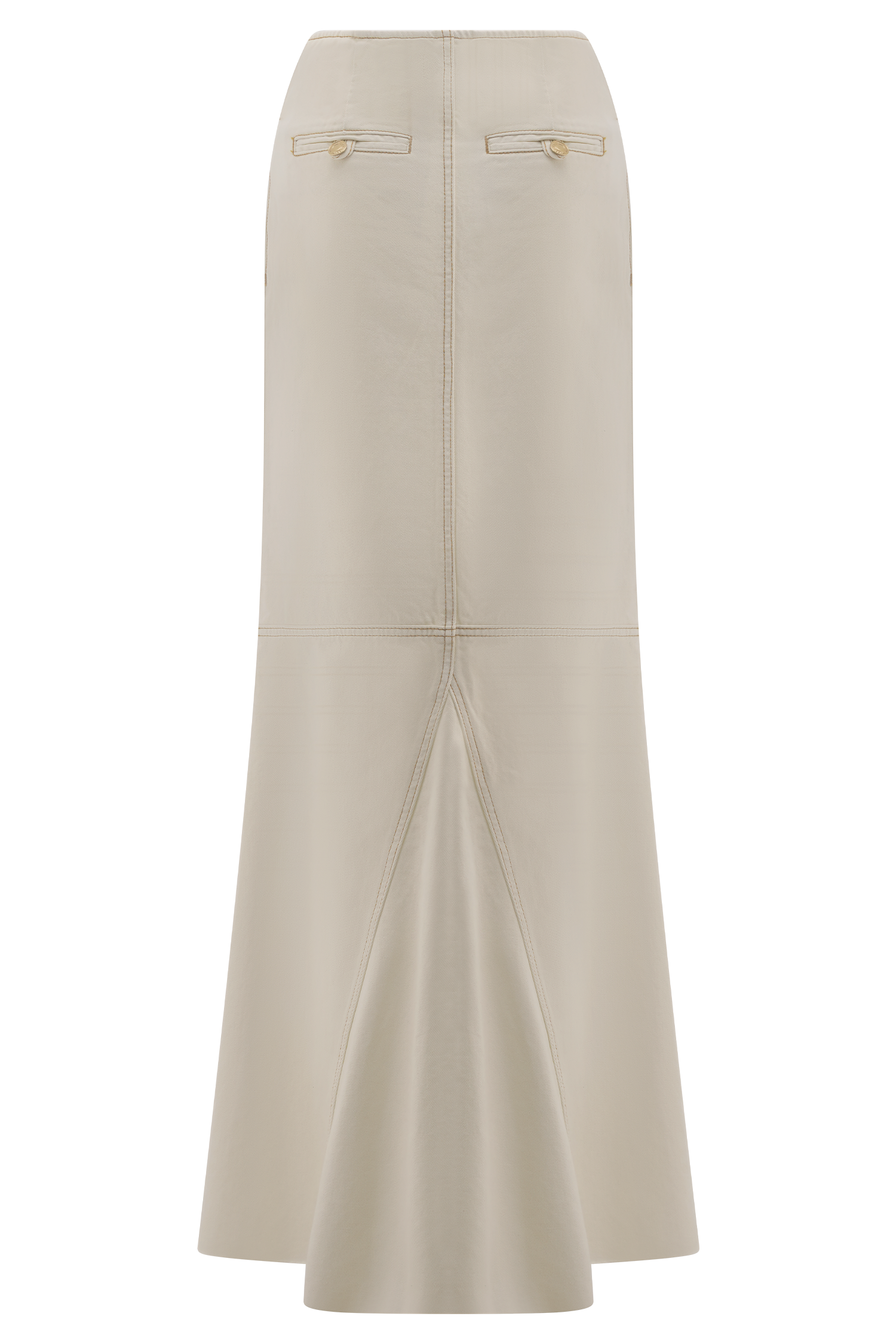 Loretta Denim Maxi Skirt - Ecru、mySite、solidvoid