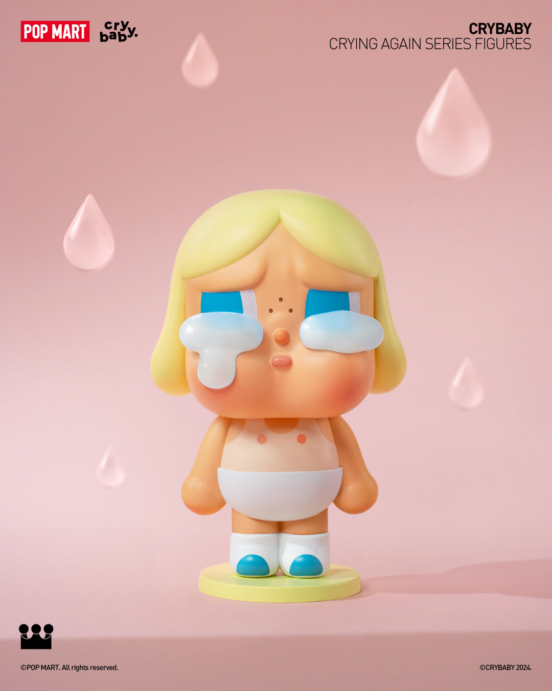  POP MART CRYBABY Crying Again Series Figures、mySite、greenlandpopulation