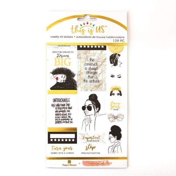  Planner Stickers - Glamorous Girls Weekly Kit、mySite、ghnorth