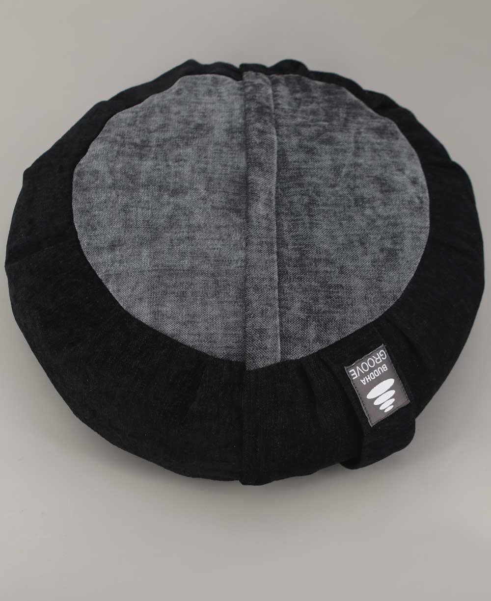 Grey Black Be Here Now Zafu Meditation Cushion、mySite、topwebapps
