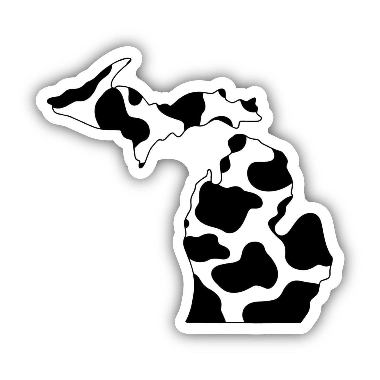  Michigan Cow Pattern Sticker、mySite、elrpsem3k