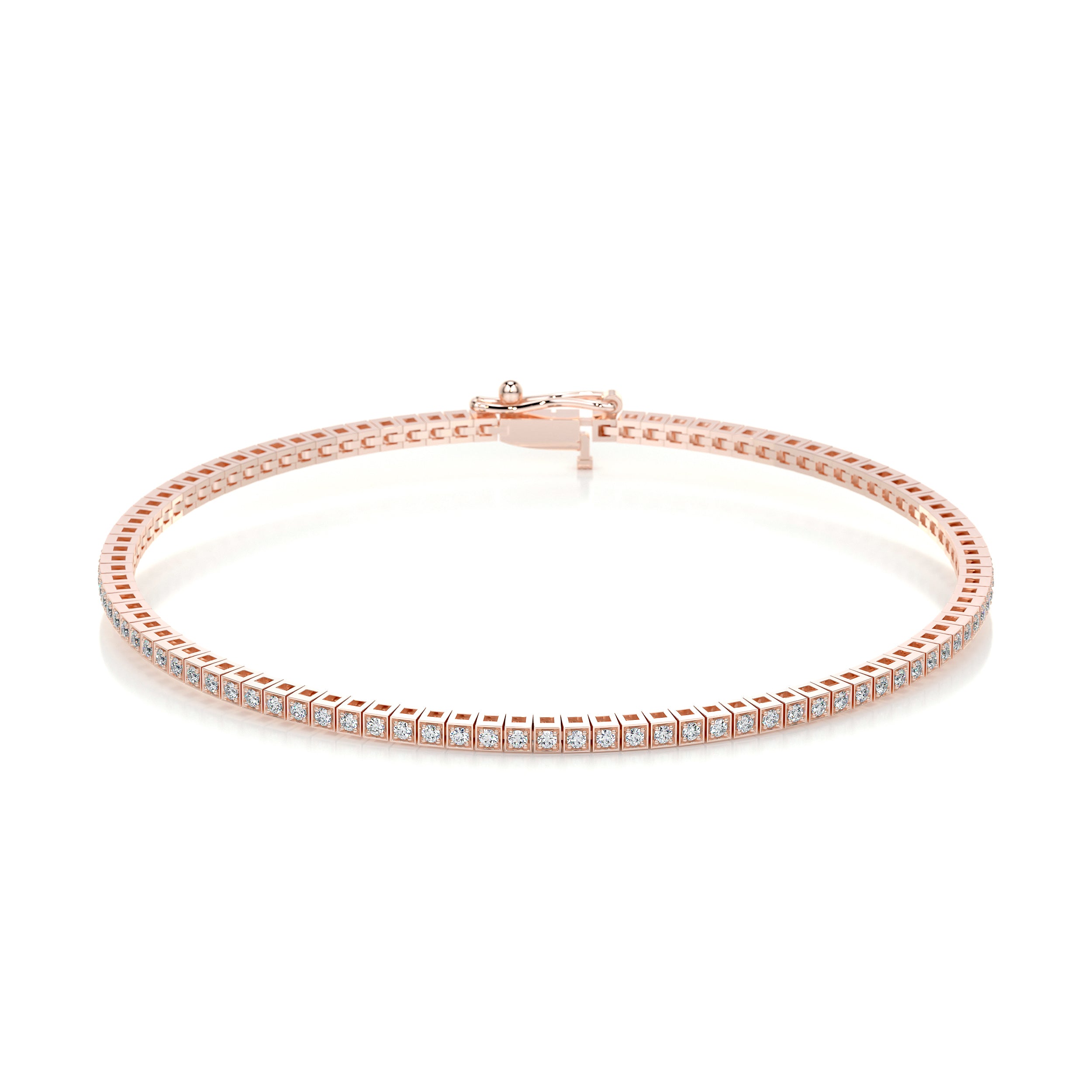 Georgina Diamond Tennis Bracelet (2.00 Carat) -14K Rose Gold、mySite、hinf8tx79