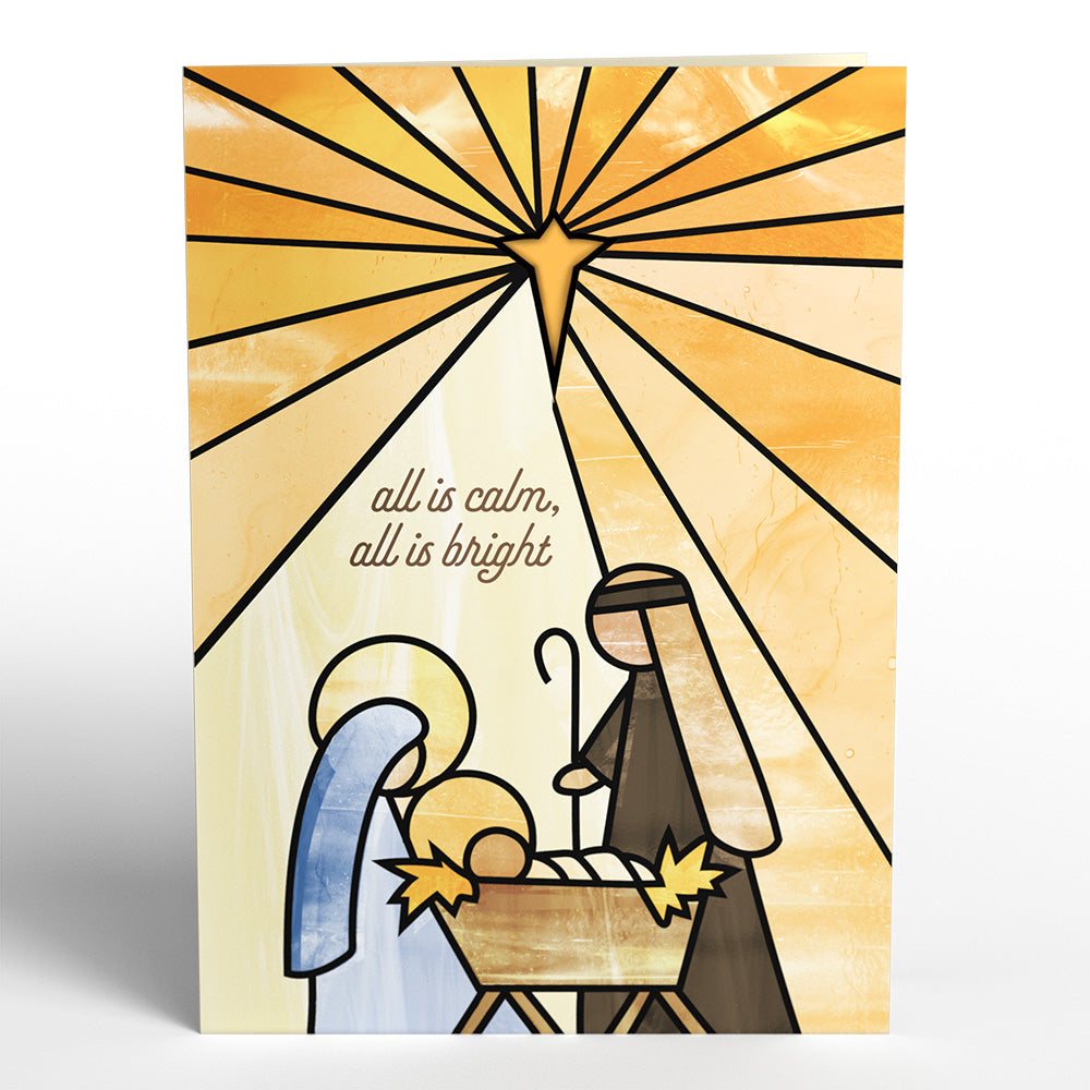 All Is Calm Nativity Suncatcher Card、mySite、solidvoid