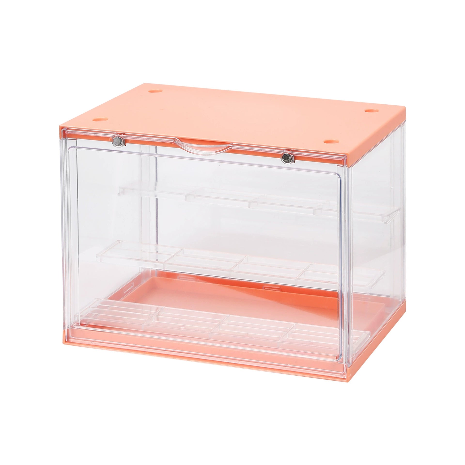  Stackable Clear Display Shelf, Stackable and Tiered Design, Magnetic Door, Perfect for Figurines、mySite、greenlandpopulation