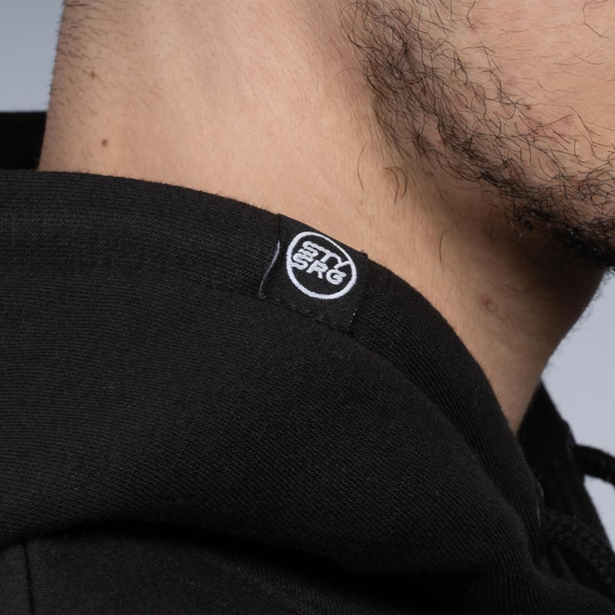  Stay Strong Cut Off Hoodie - Black/Olive、mySite、merchandisen