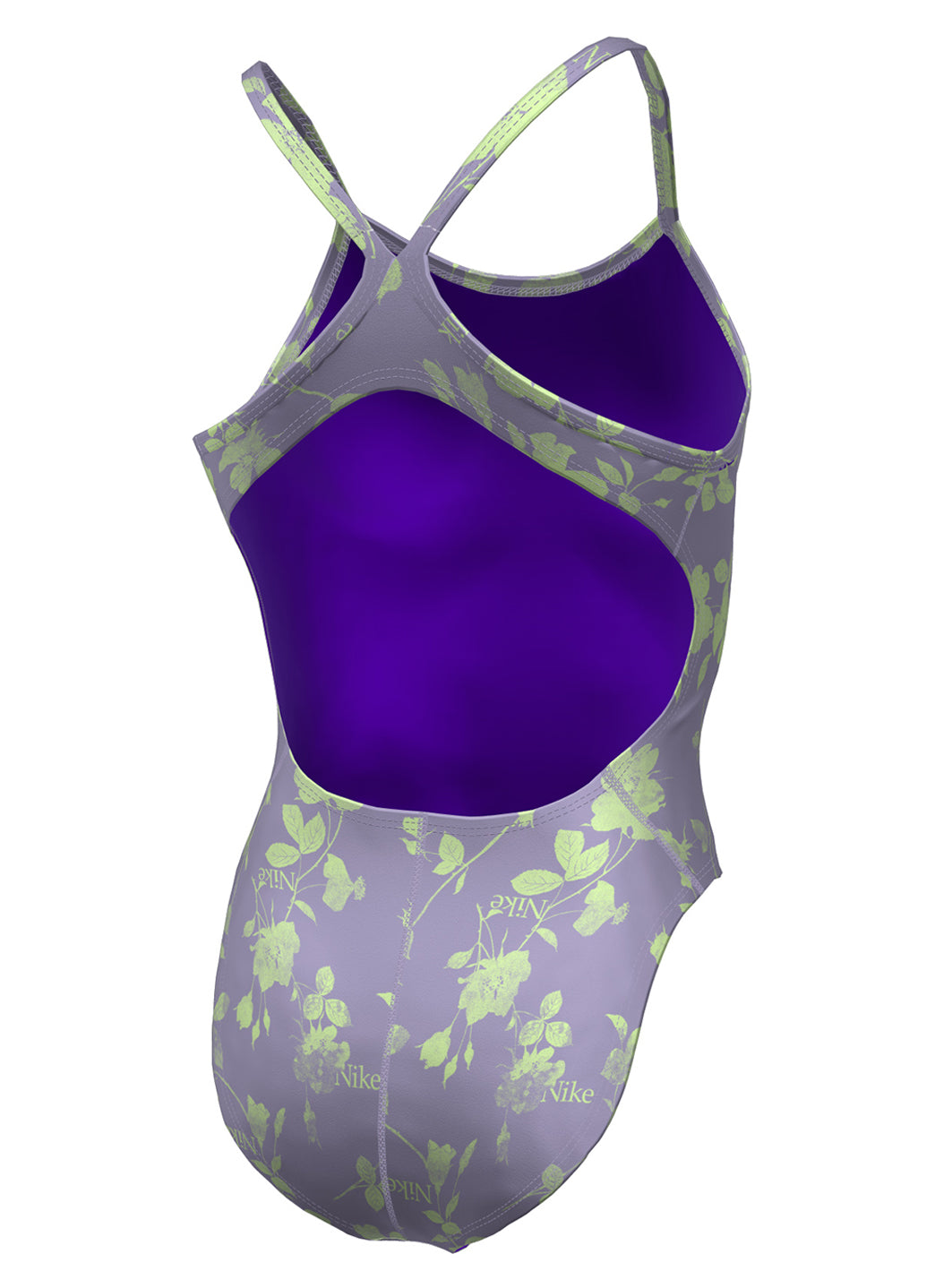 Nike Women's HydraStrong Multi Print Racer Back One Piece Swimsuit、mySite、noshort