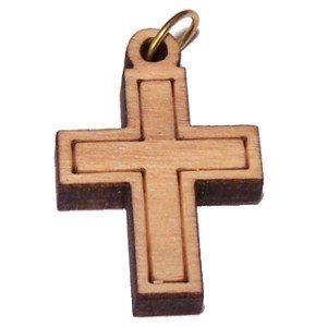 Olive wood Latin Cross Laser Pendant (3x2 cm or 1.2x0.78)、mySite、topwebapps