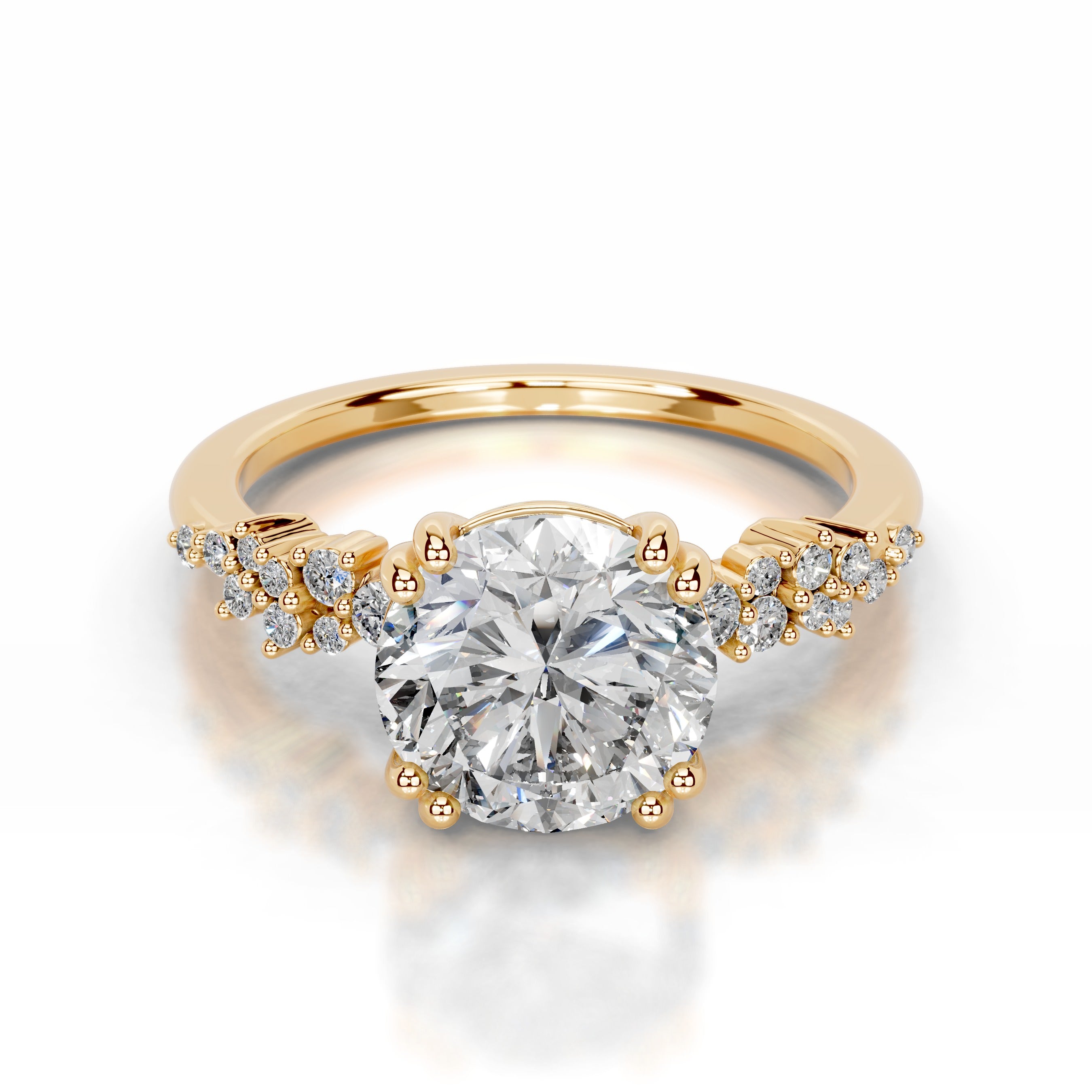 Emaline Lab Grown Diamond Ring - 18K Yellow Gold、mySite、hinf8tx79