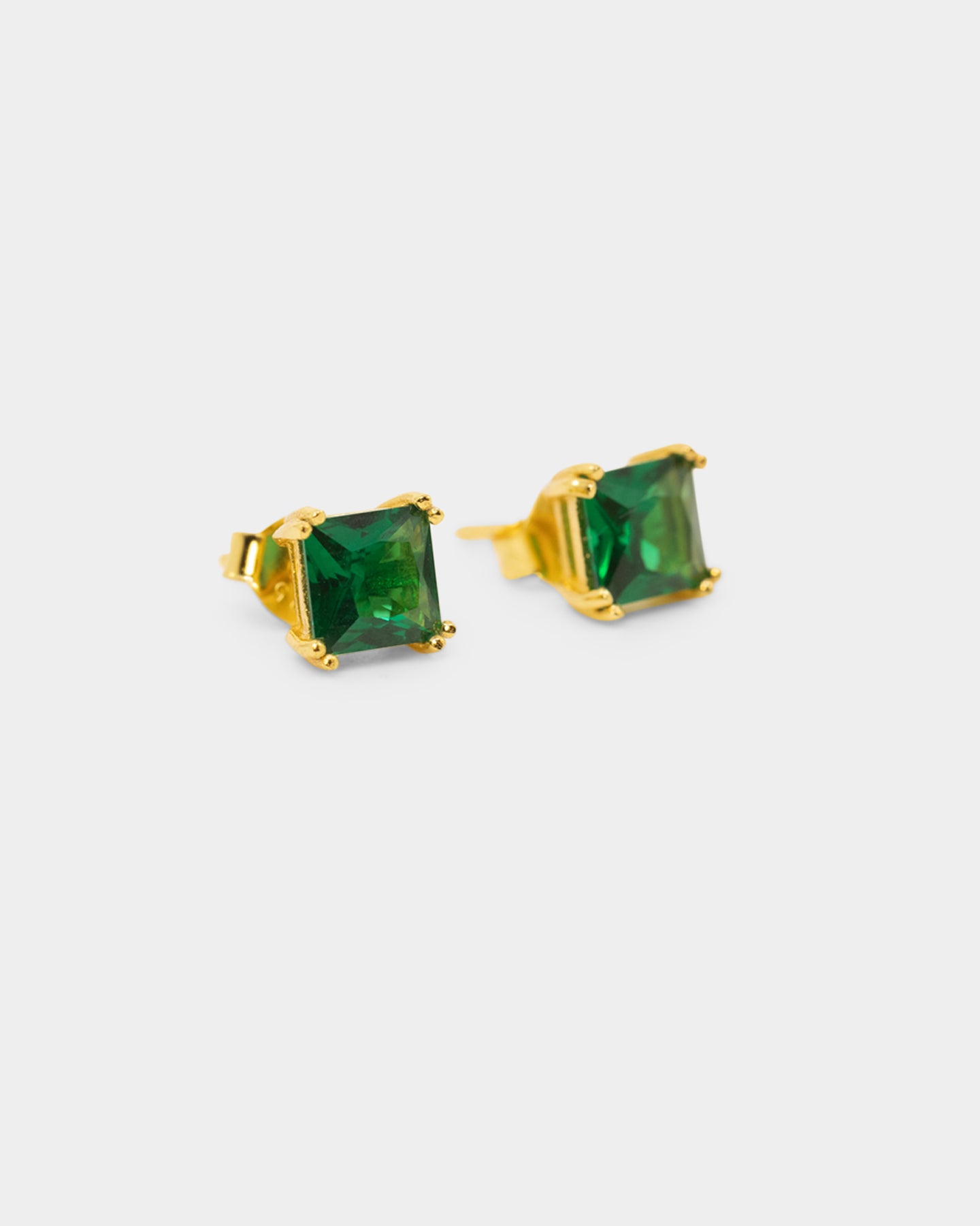 NXS Square Cut Earring Gold/Green、mySite、zt4zffjzw