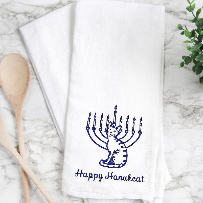 Happy Hanukcat Tea Towel、mySite、topwebapps