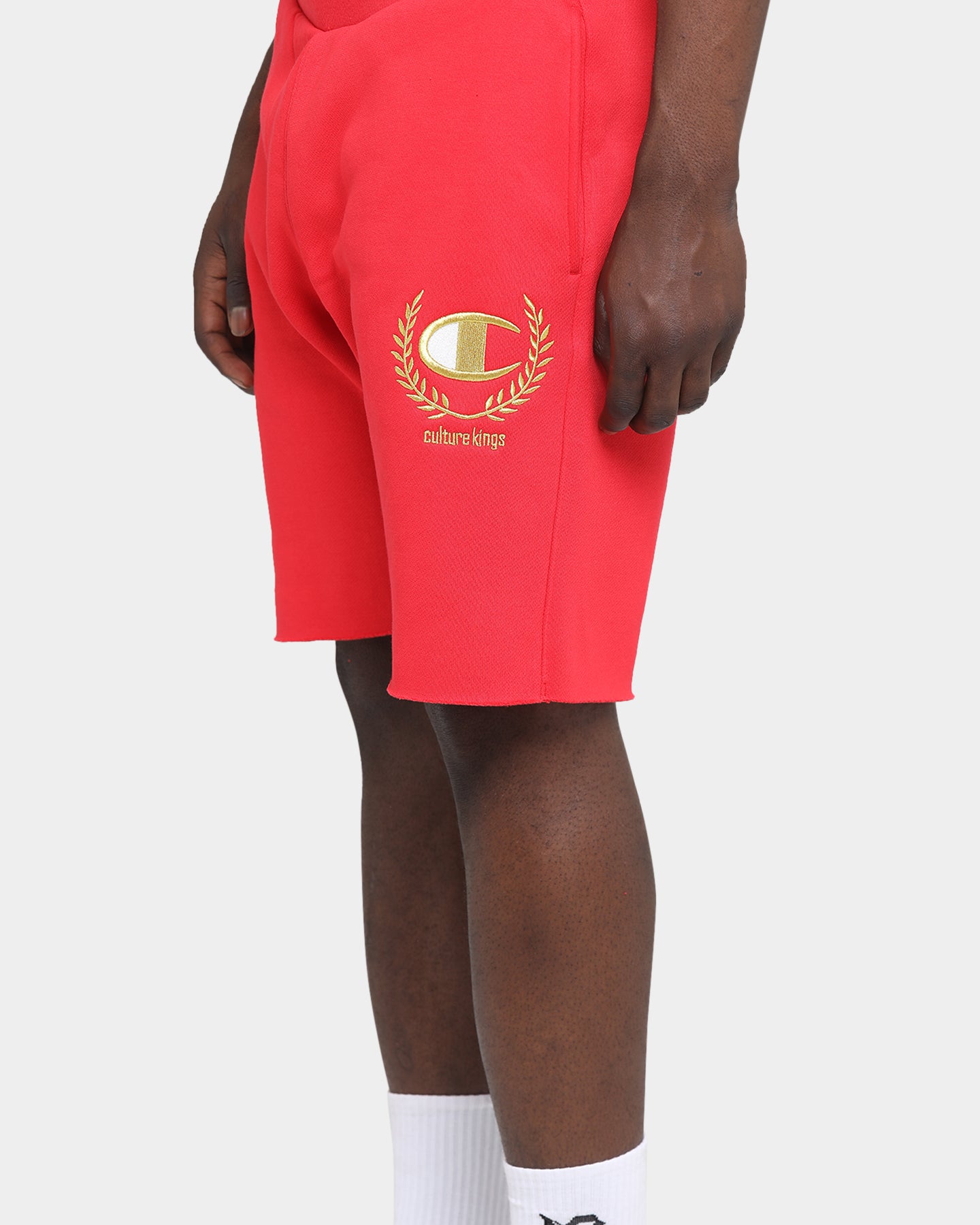 Champion Champion x Culture Kings Rev Weave Shorts Red/Gold、mySite、zt4zffjzw