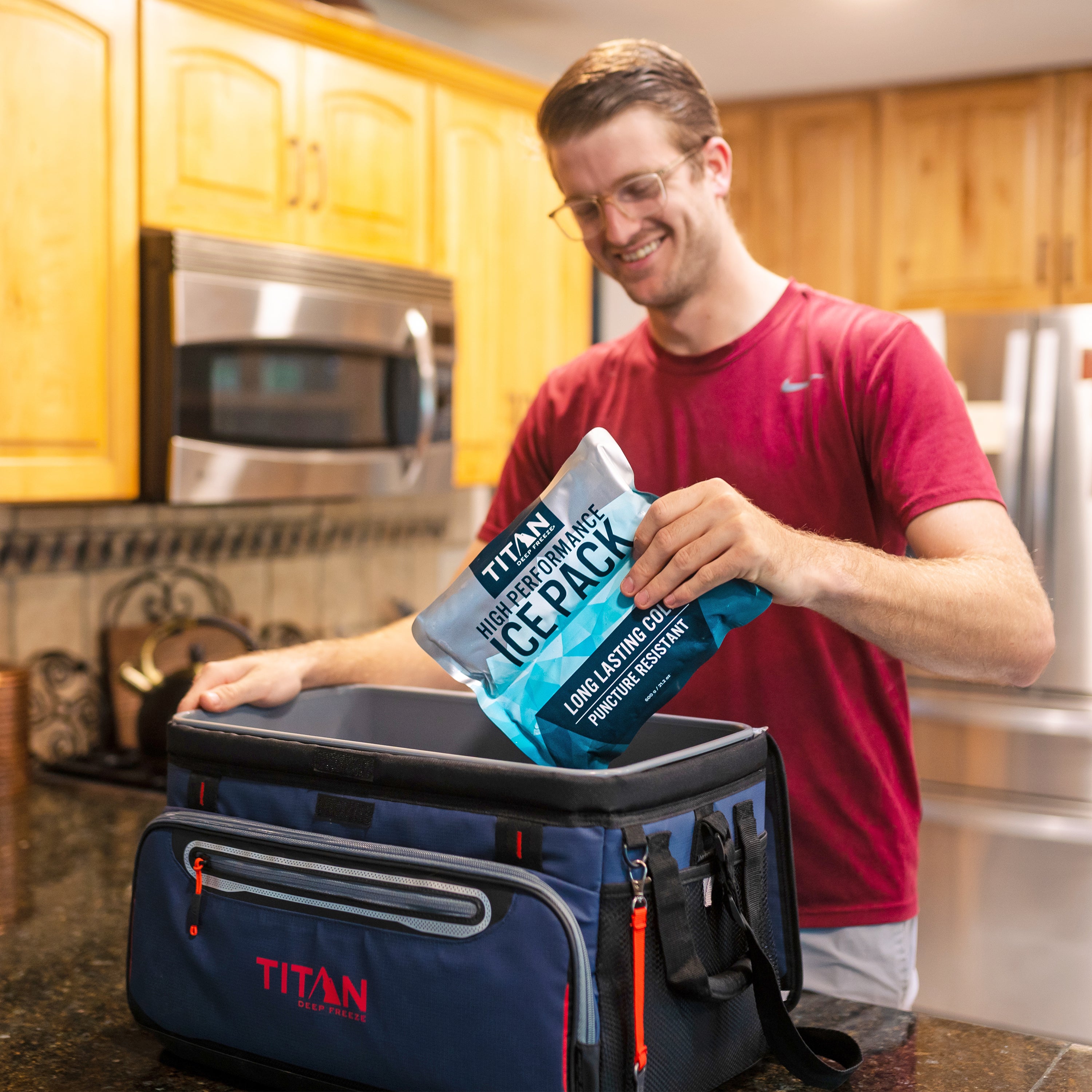 Set of 2 High Performance Cooler Ice Packs (600g)、mySite、noshort